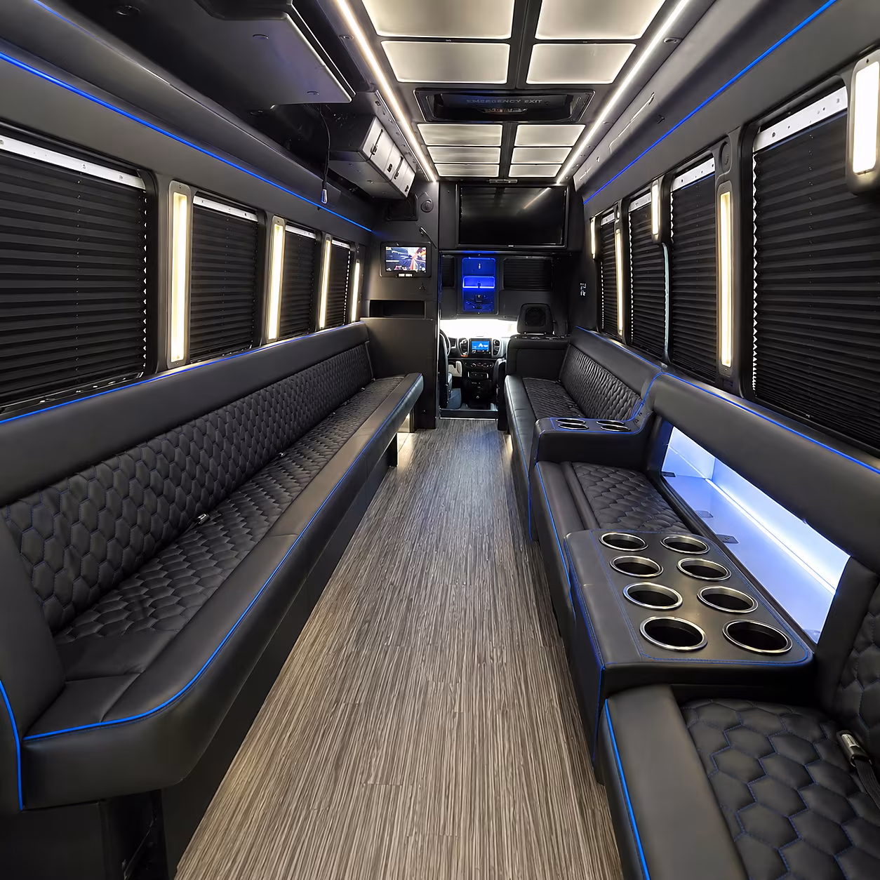 santa rosa party bus rentals inside