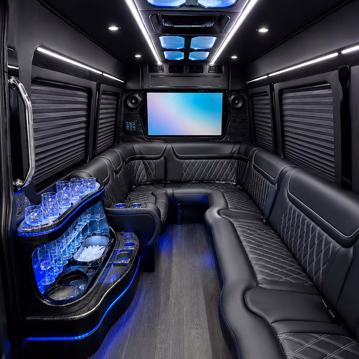 santa rosa wedding party bus rental